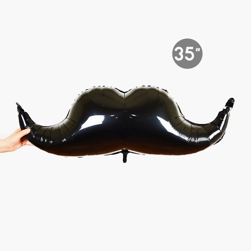 Mustache Foil Balloon 35-inch, little man/little gentleman birthday party or bachelor party Photo prop for wedding photo booth.