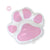 Pink Paw Footprint Foil Balloon 30" - Dog Cat Birthday Party Decoration