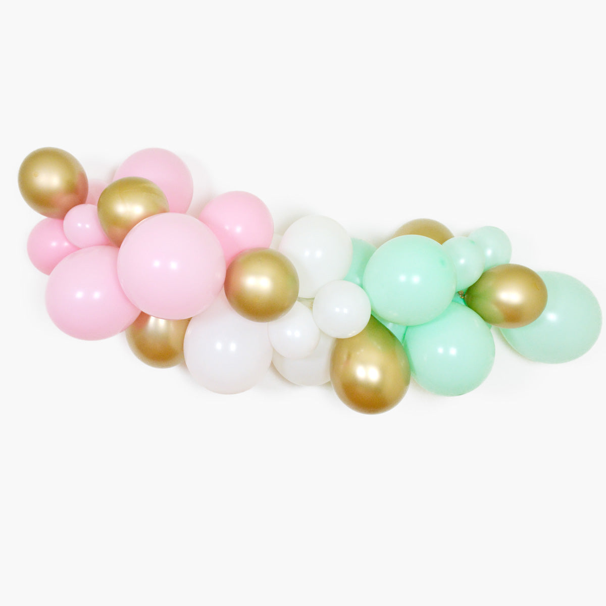 Pink Mint Holiday Balloon Garland Kit, Christmas Party Decoration, Pastel Holiday Balloon Garland, Girl Birthday Party, Girl Baby Shower