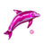 Pink Dolphin Foil Balloon 37-inch