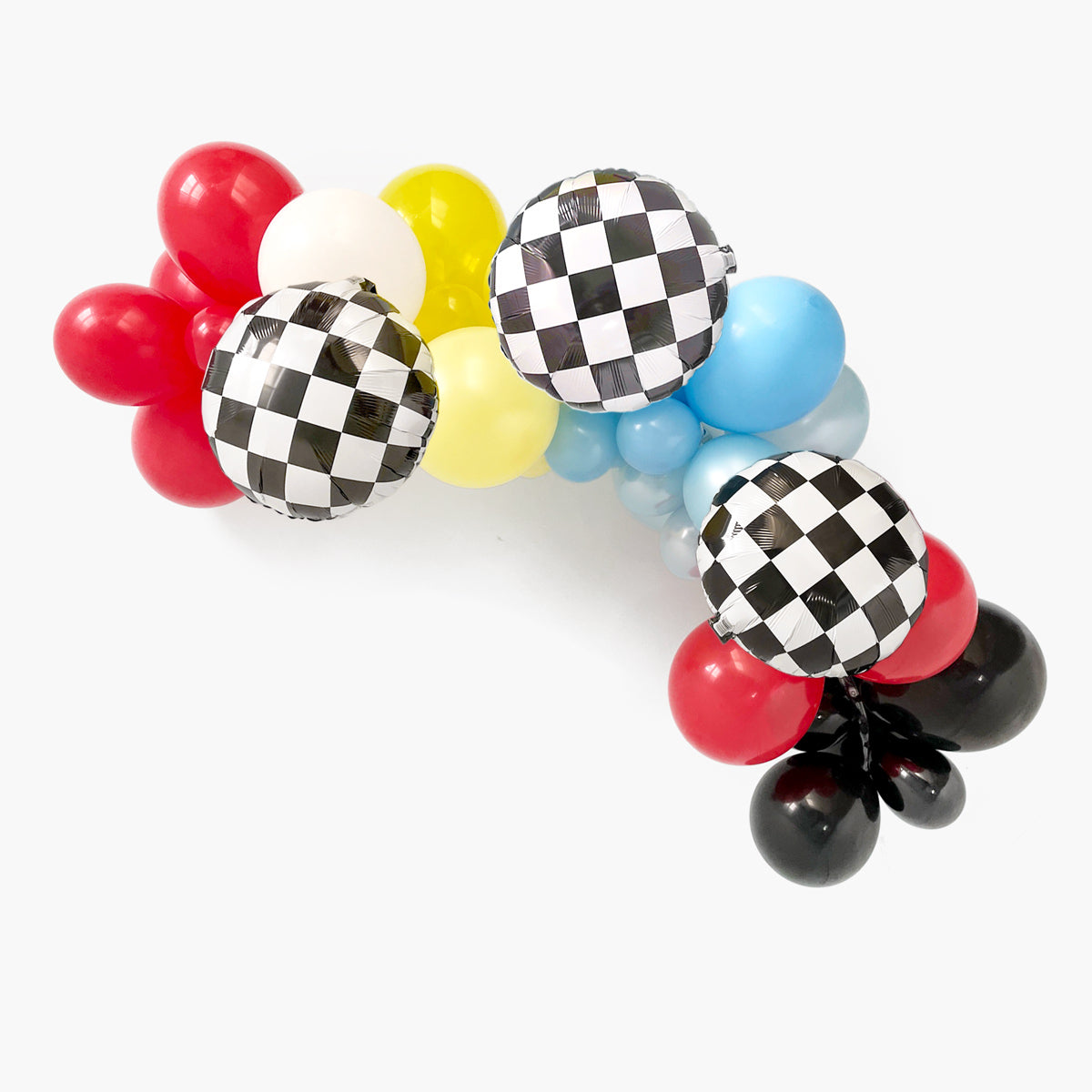 Race Car Party Balloon Garland Kit - Boy Race Car Fast Speed Fast One Two Fast Birthday Party Balloon Backdrop Decorations