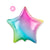 Rainbow Gradient Pastel Star Foil Balloon 18"