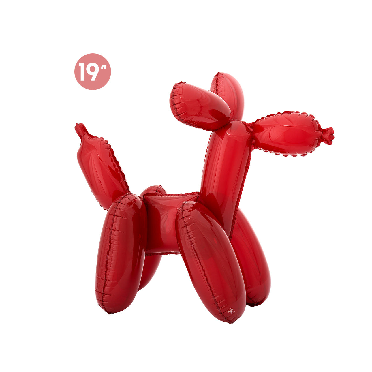 3D Red Dog Foil Balloon 19"