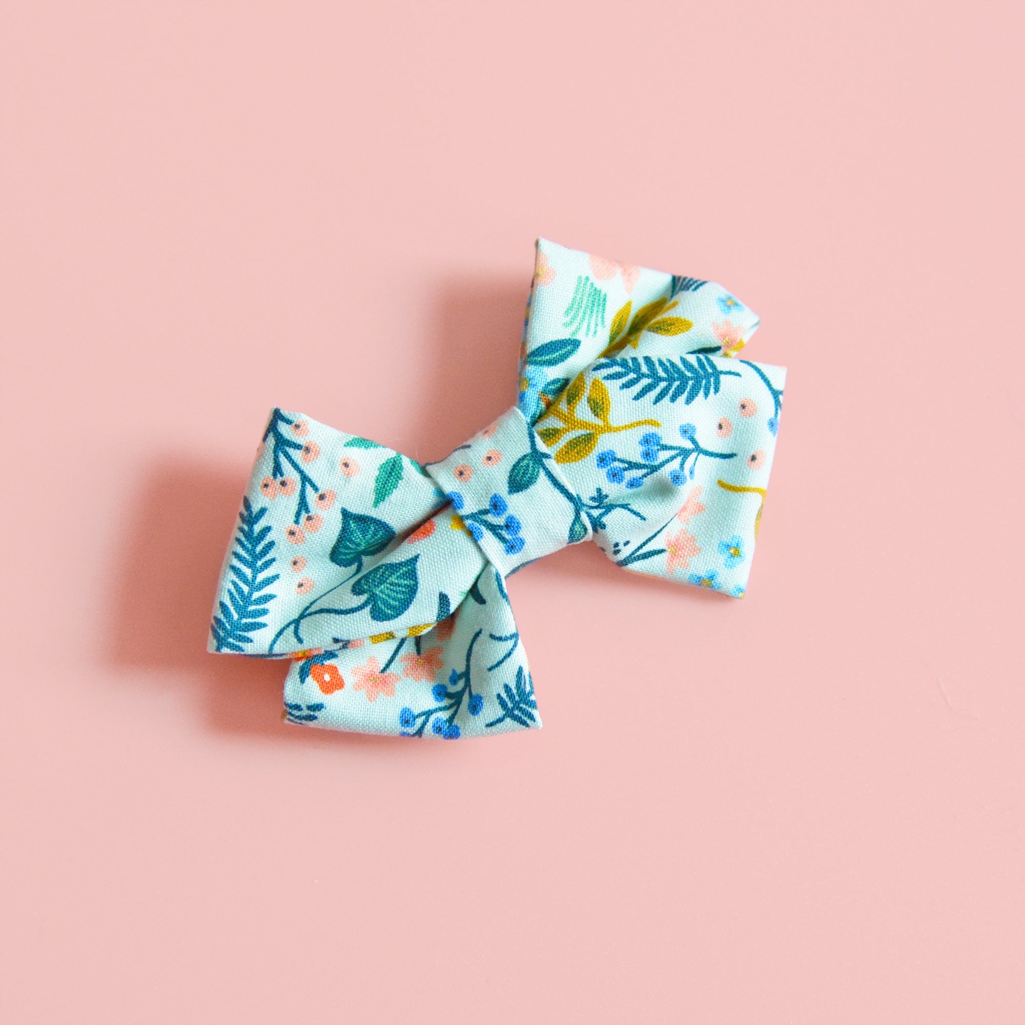 Rifle Paper Co Floral Chunky Bow || by CoraCo Handmade