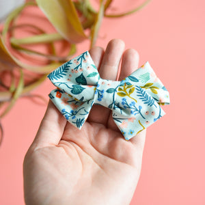 Rifle Paper Co Floral Chunky Bow || by CoraCo Handmade