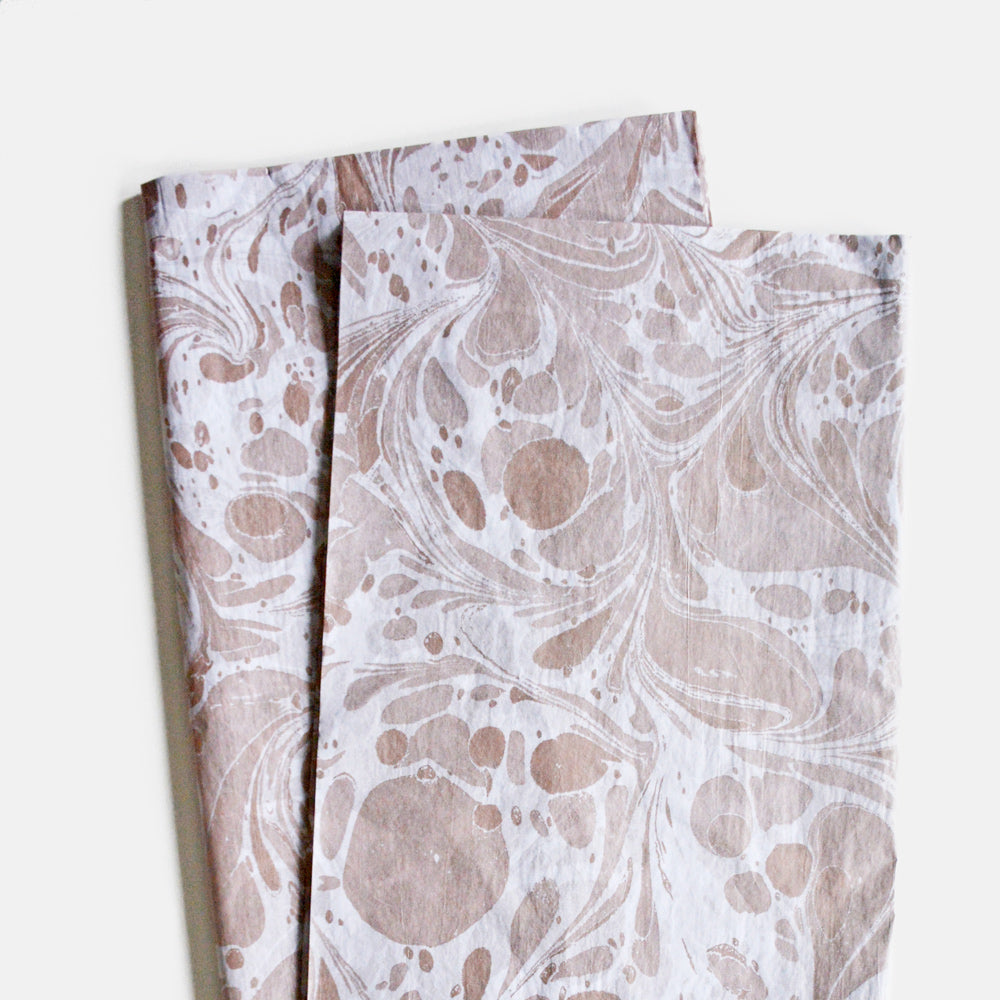 Rose Gold Marble Tissue Paper - Gift Wrapping Paper, Bridal Shower