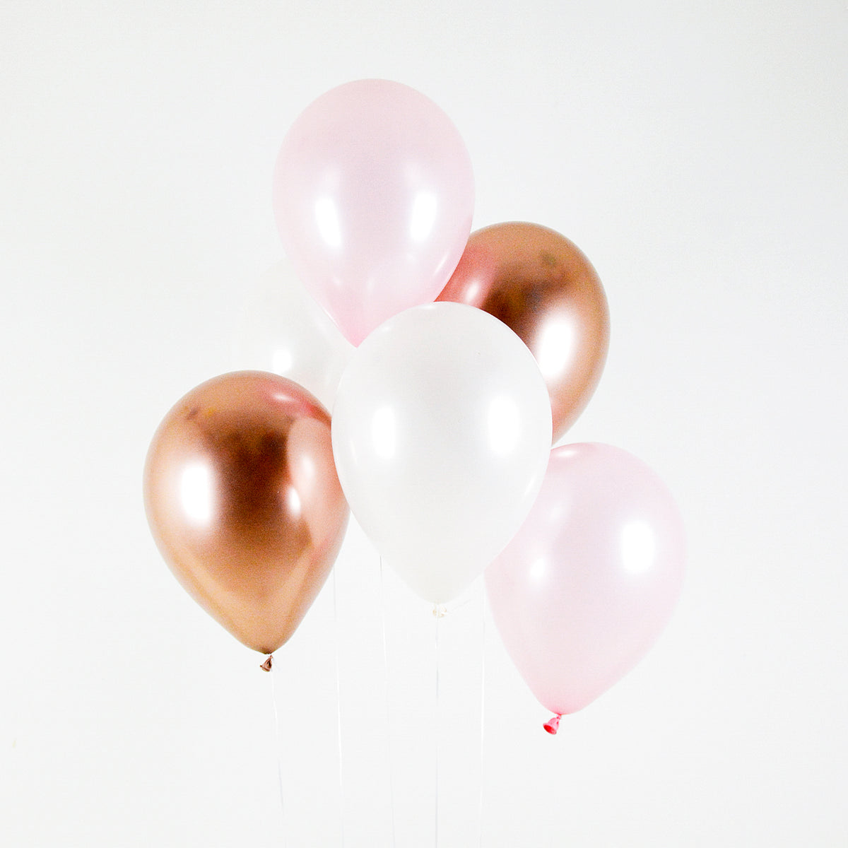 Pink Rose Gold Balloon Bouquet