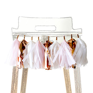 Pink and Rose Gold High Chair Garland