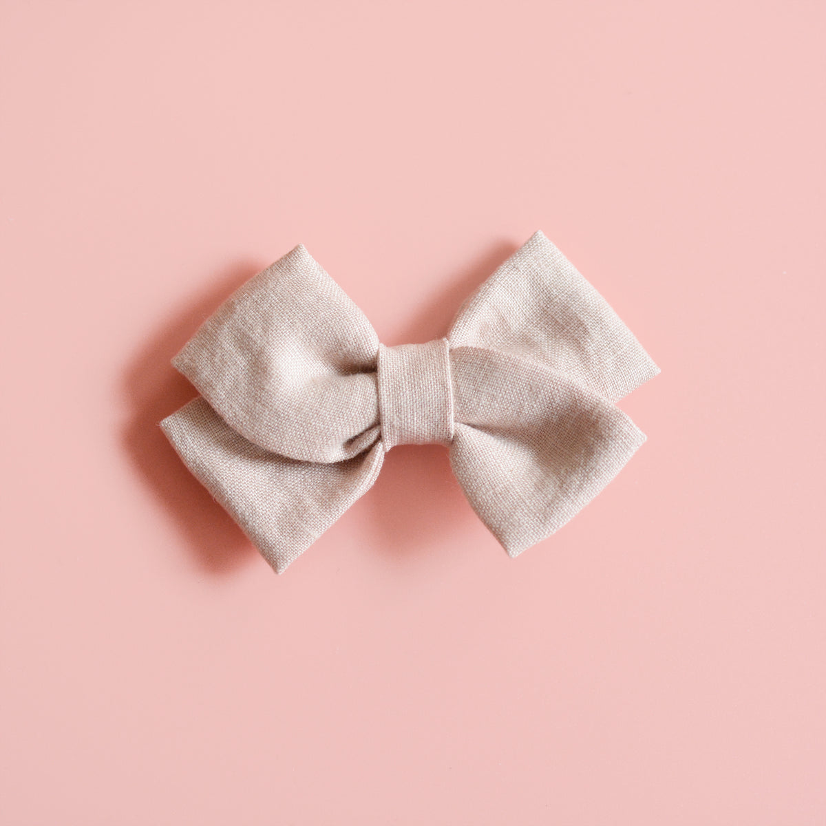 dusty pink hair bow clip headband, kids hair accessories