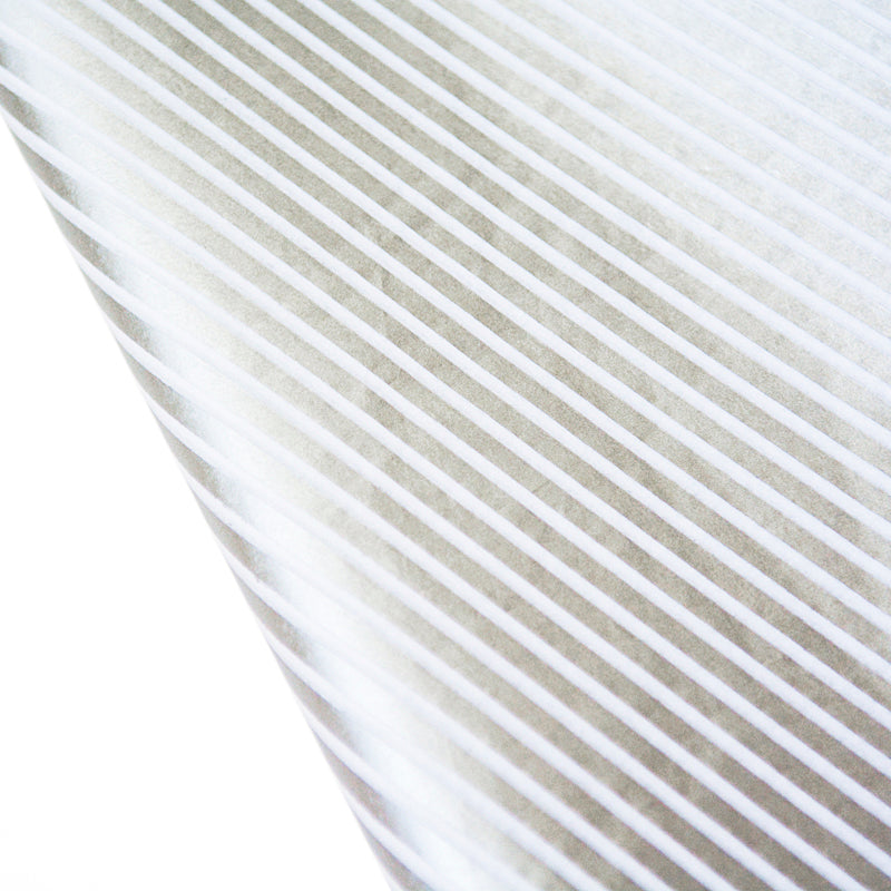 Silver Striped Tissue Paper