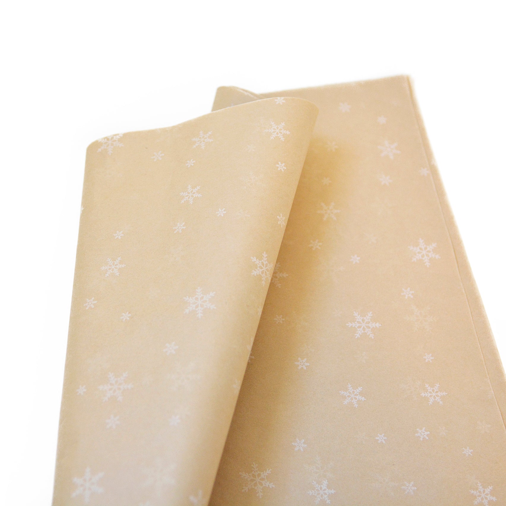 Gold Snowflake Wrapping Paper