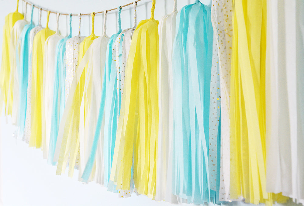 Bubble Bath Party Tassel Garland