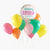 Cheerful Sprinkles Happy Birthday Balloon Bouquet - summer ice cream party, donut party, cupcake party