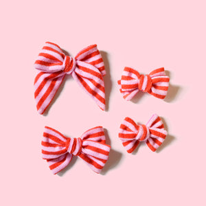 Sweet Holiday Jumbo Bow Hair Clip - Christmas Gift for Girls, Holiday Jumbo Hair Bows for Girls GenWoo Shop GenBow Club 