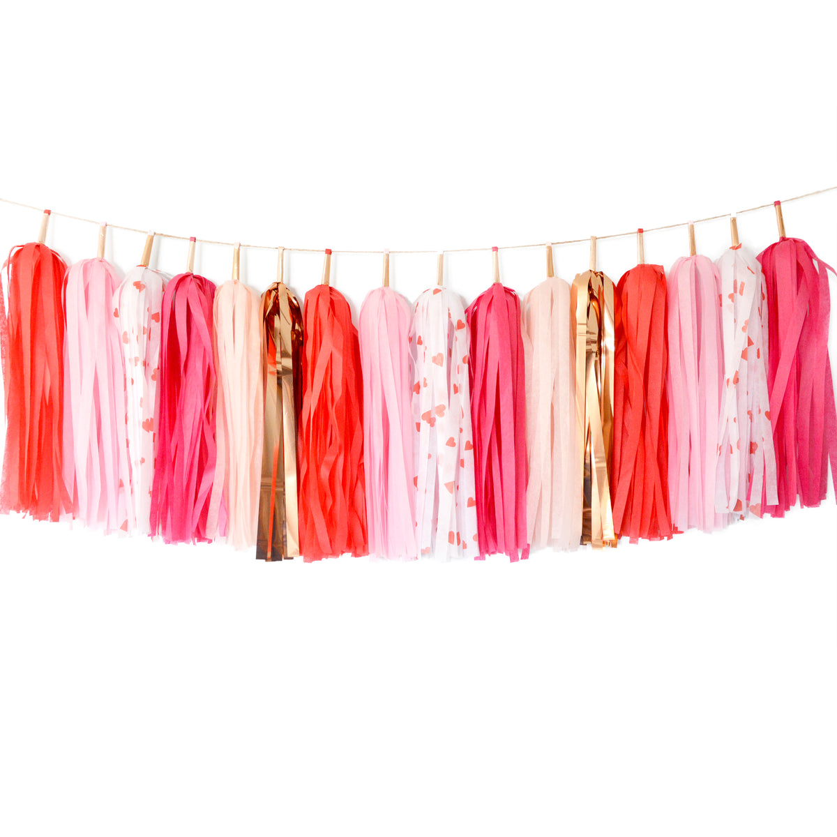 Valentines Tassel Garland
