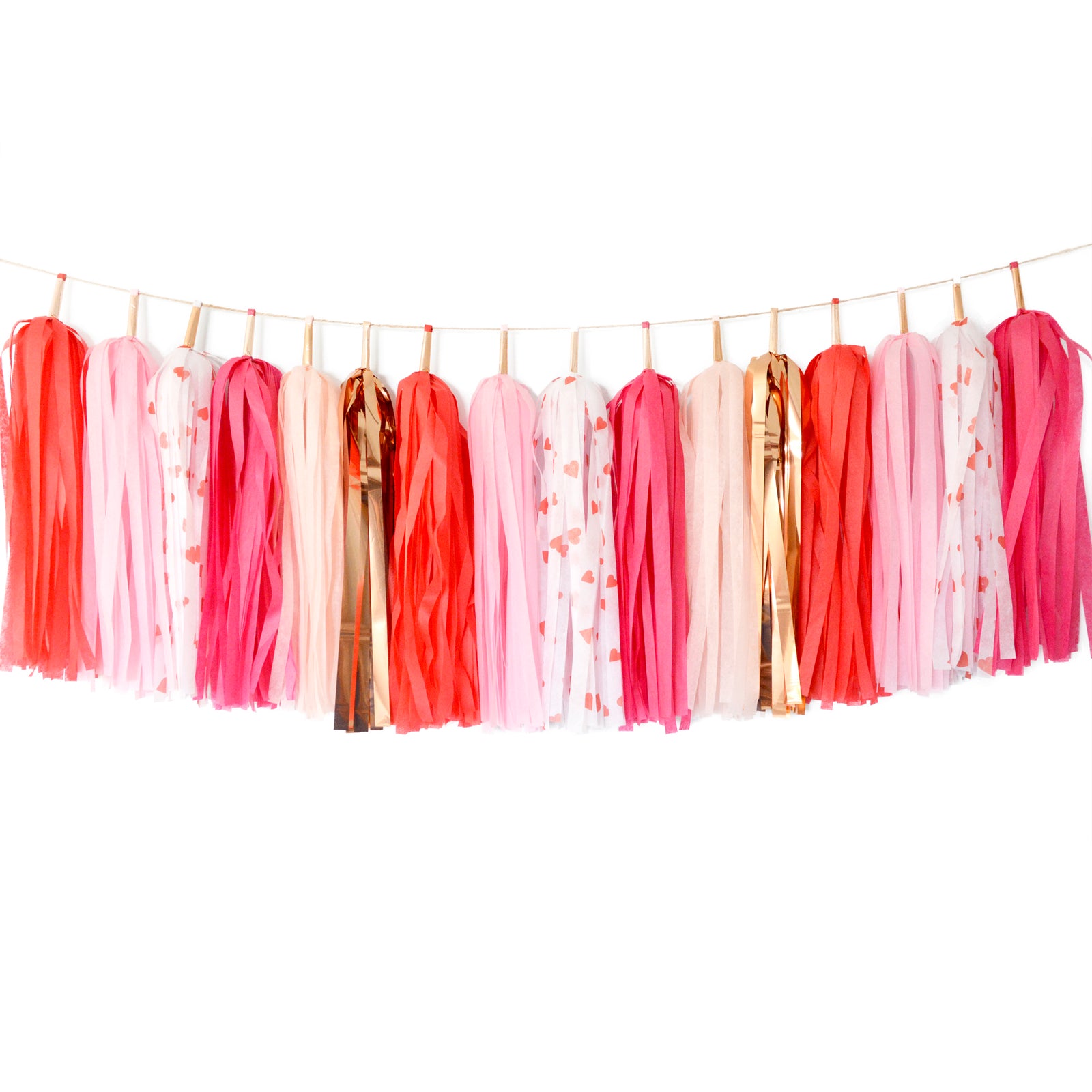 Valentines Tassel Garland