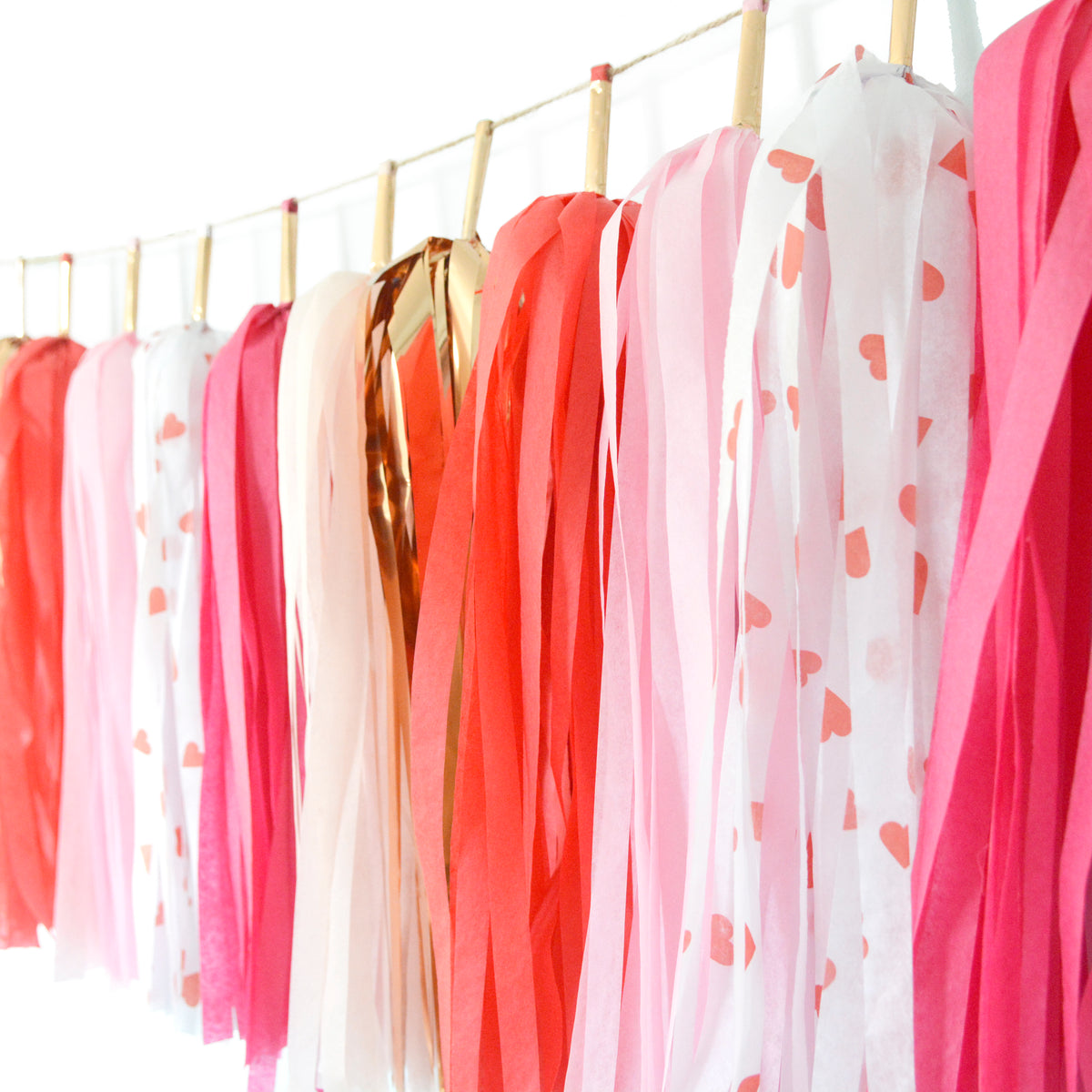 Valentines Tassel Garland