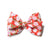 Floral Girls Hair Bow Red, Kids Hair Accessories, GenBow Club