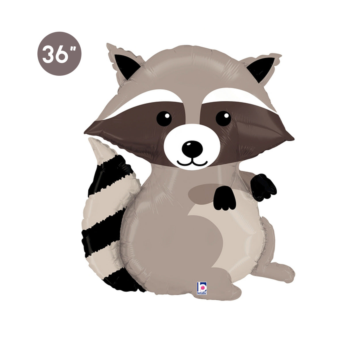 Woodland Raccoon Foil Balloon - Woodland Animal Balloon Decoration Woodland Animal Party Supplies Baby Shower GenWoo Shop