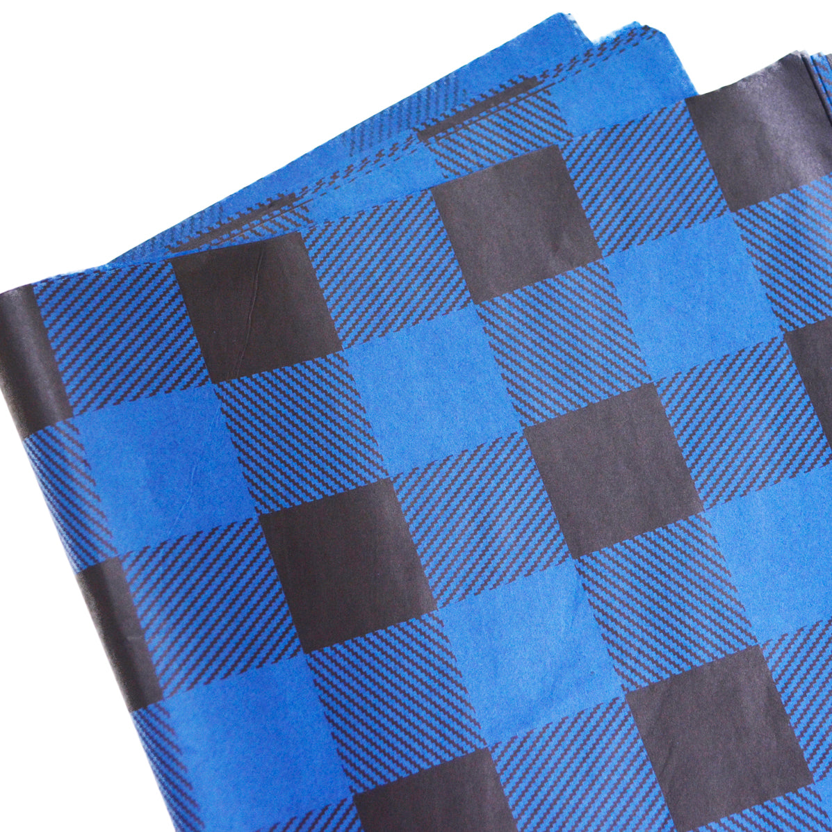 Blue Buffalo Plaid Tissue Paper