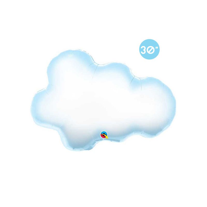 Fluffy Cloud Foil Balloon 30-inch, Rainbow Birthday Party, You are My Sunshine Party, Sky Cloud Balloon, Baby Shower, Bridal Shower