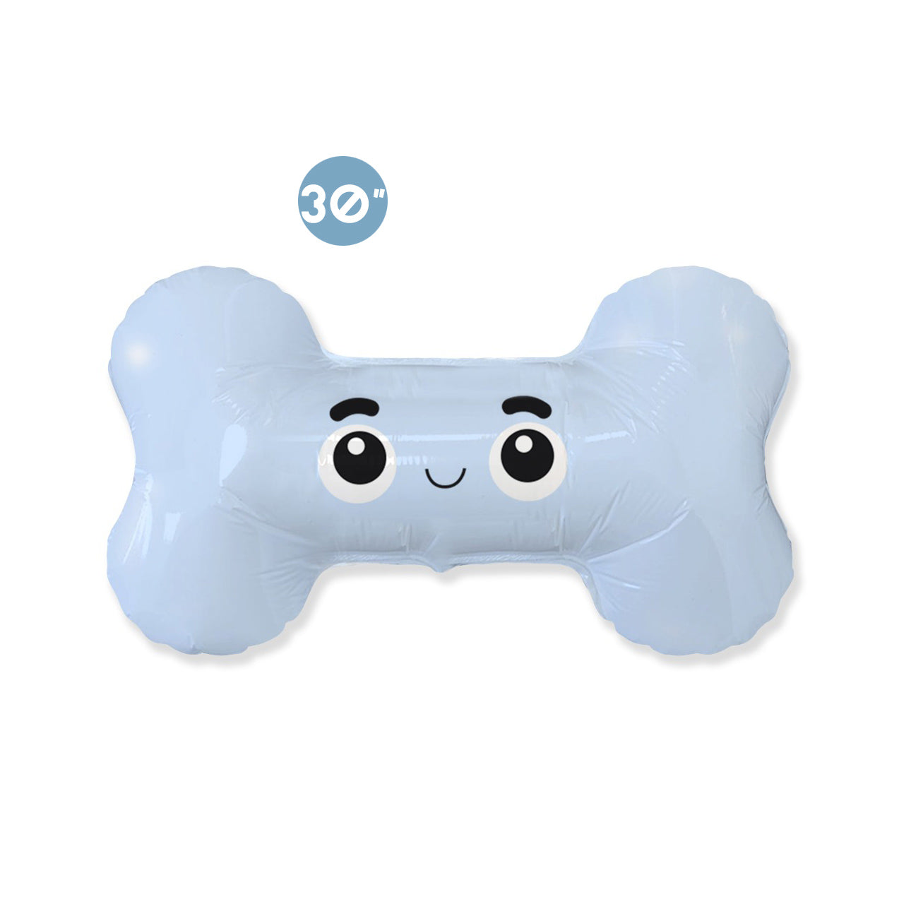 Cute Baby Blue Dog Bone Foil Balloon 30" - Dog Birthday Party Decoration