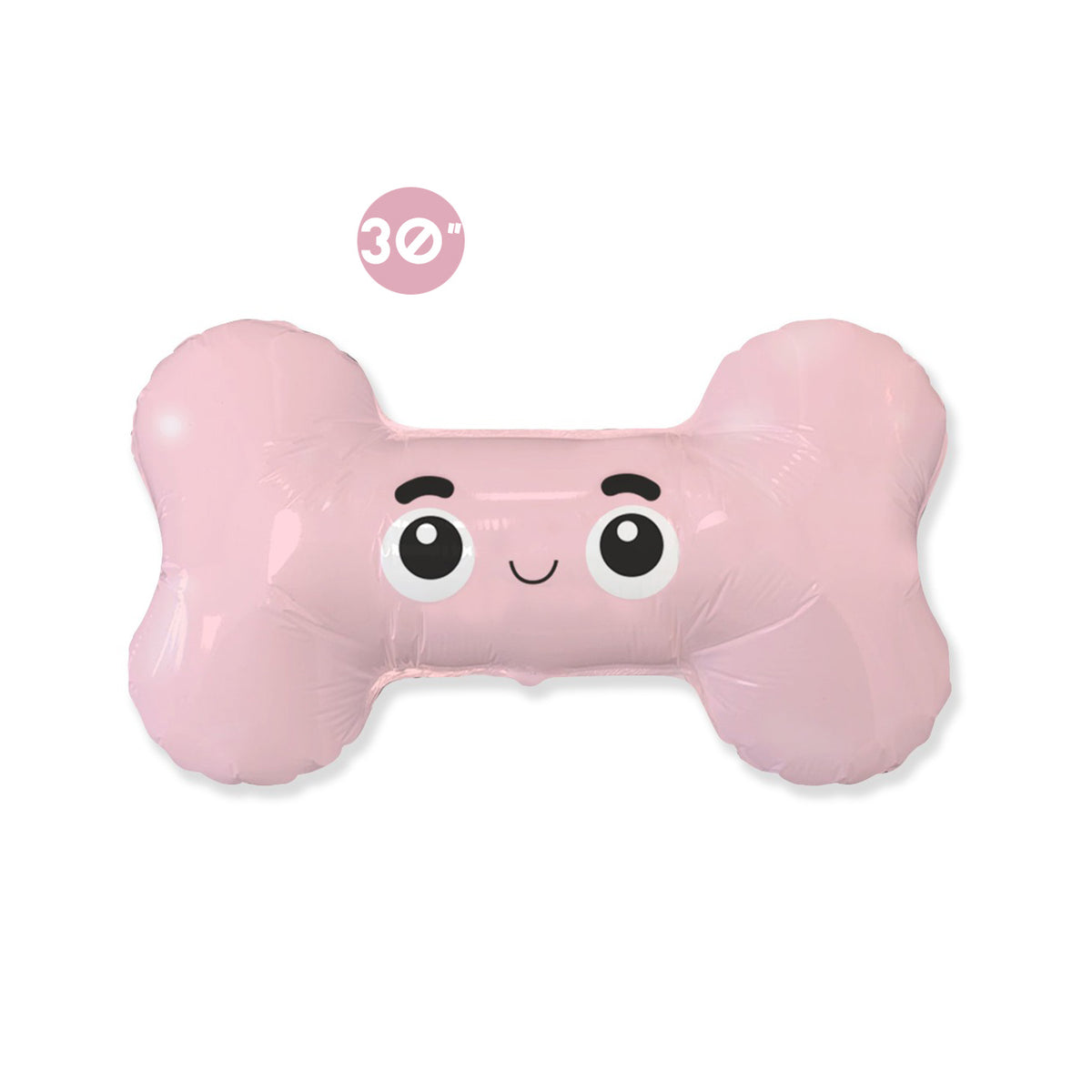 Cute Baby Pink Dog Bone Foil Balloon 30" - Dog Birthday Party Decoration