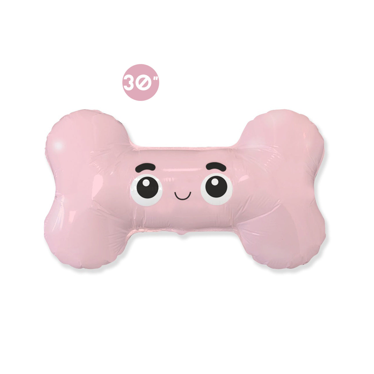 Cute Baby Pink Dog Bone Foil Balloon 30" - Dog Birthday Party Decoration