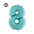 Jumbo Baby Blue Number 8 Foil Balloon - 8th Birthday Number Balloon - Baby Boy 8 Months Photo Prop - Eighth Anniversary Celebration - GenWoo Shop