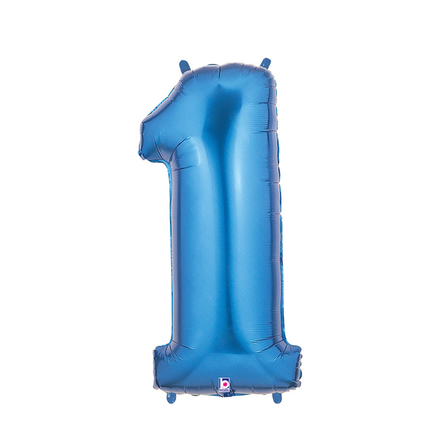 Jumbo Dark Blue Number 1 Foil Balloon