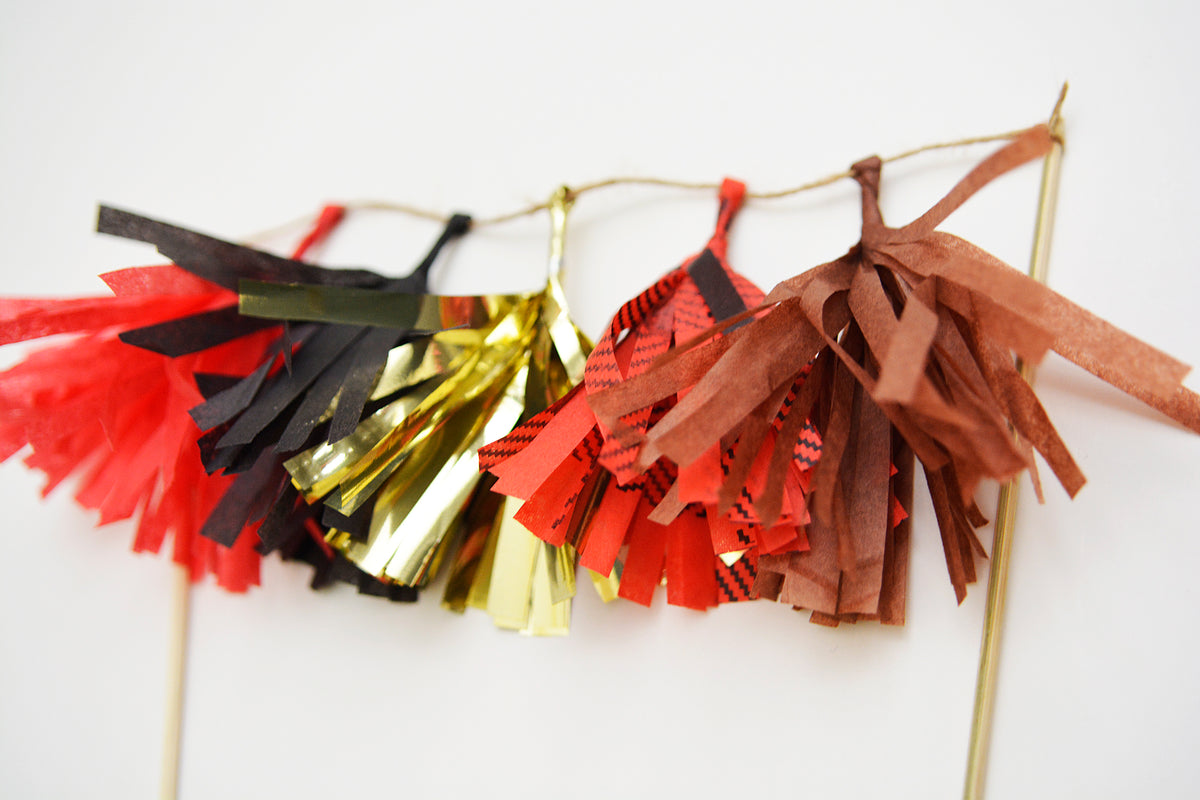 Lumberjack Tassel Cake Topper