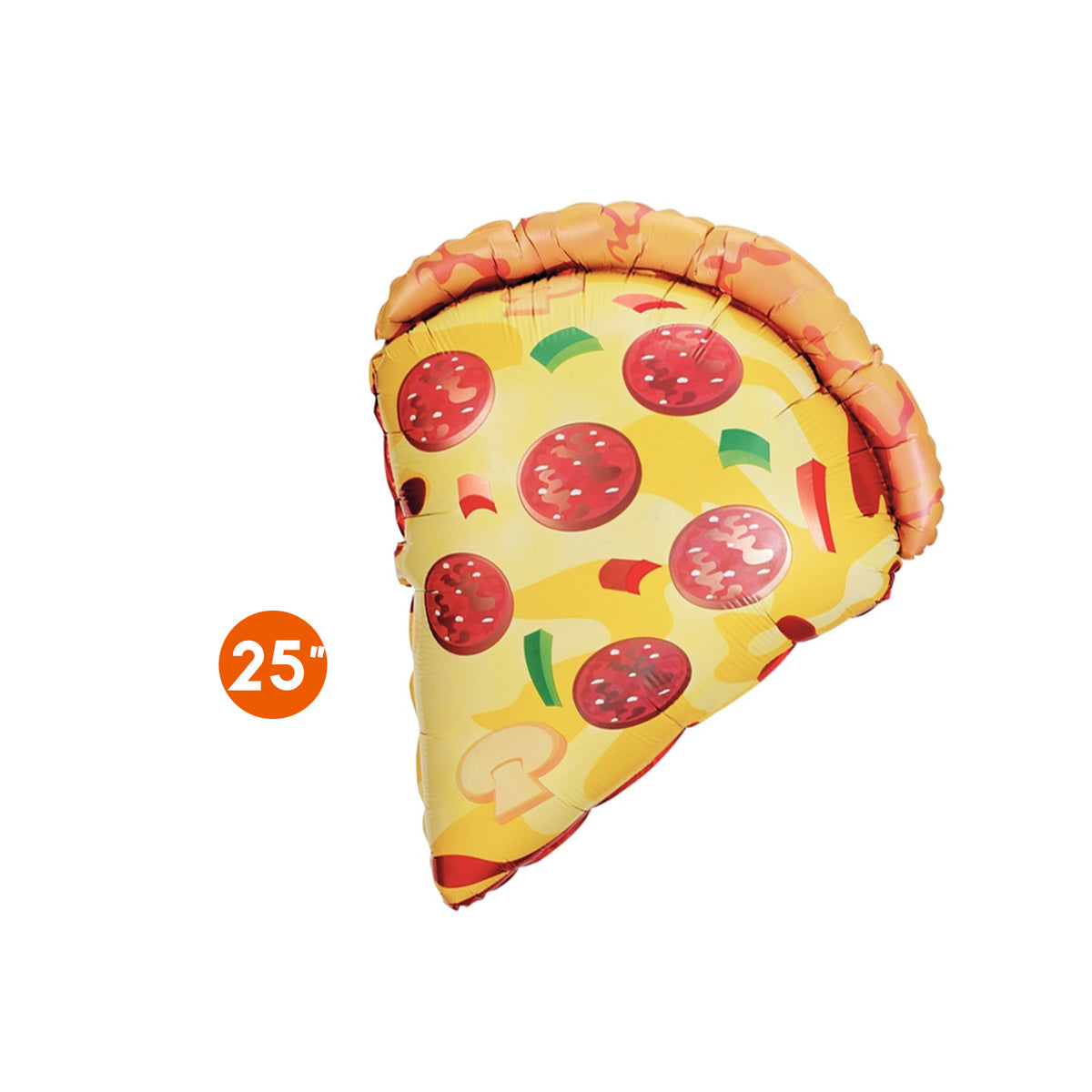 Pizza Foil Balloon 25-inch - Kids Birthday Party Balloon, Pizza theme party, Food Balloon