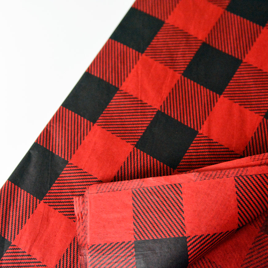 Red Buffalo Plaid Tissue Paper