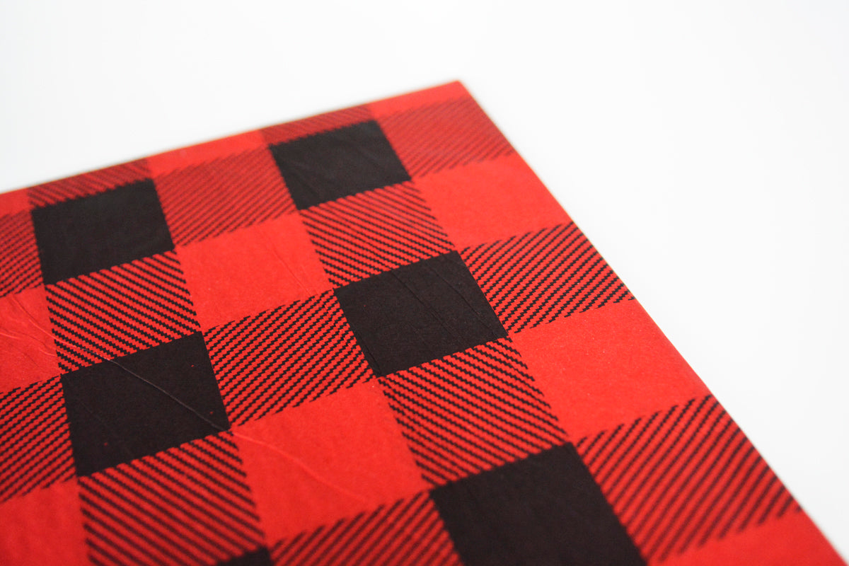 Red Buffalo Plaid Tissue Paper