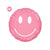 Rose Pink Groovy Smiley Face Foil Balloon 30" - Retro 70s Funky Hippie Party Decor