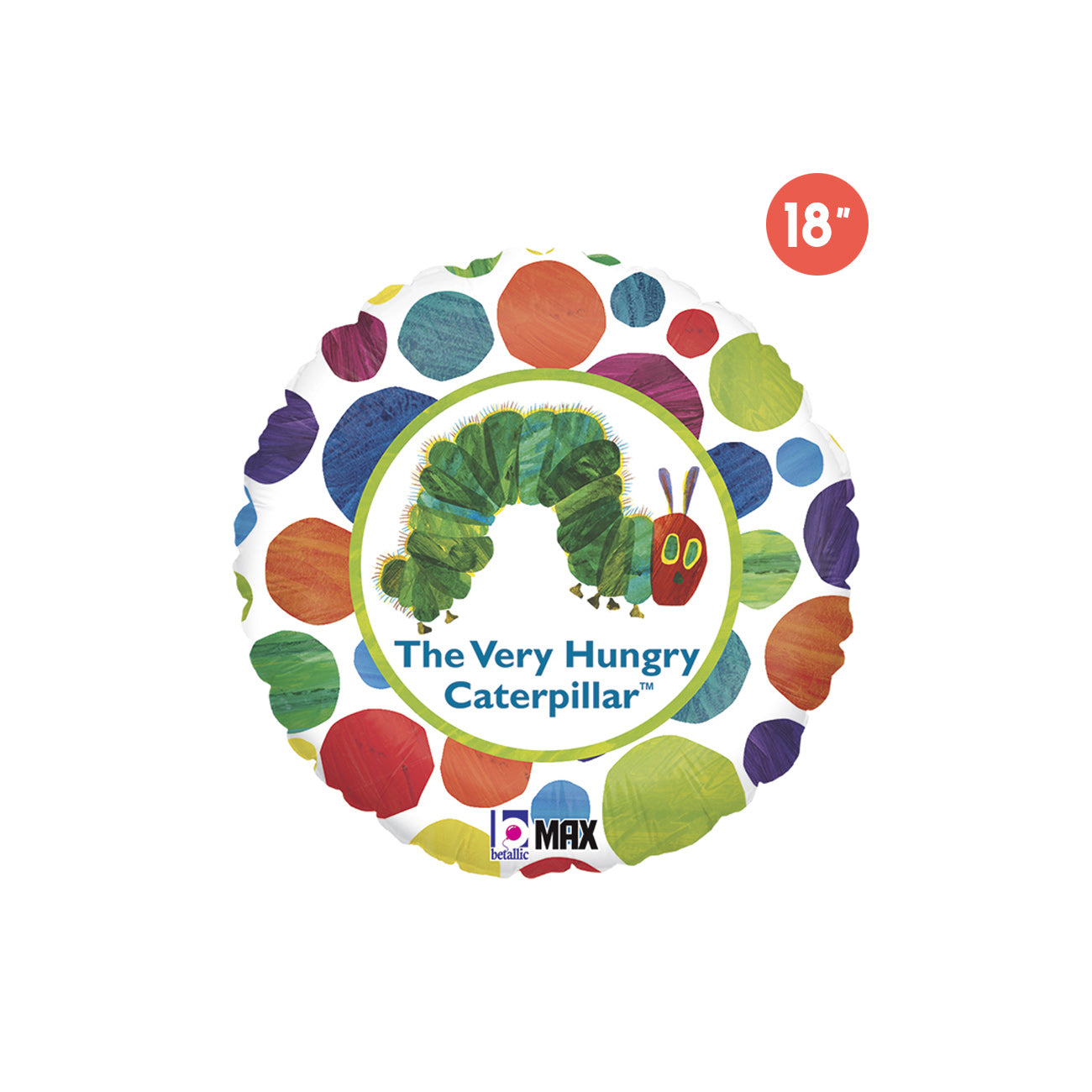 Licensed The Very Hungry Caterpillar Round Foil Balloon 18" 