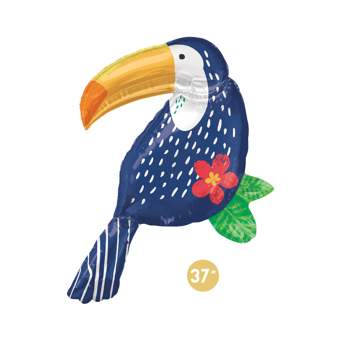Toucan Foil Balloon 25" - Tropical Birds Birthday Party Decorations, Toucan Party Decorations