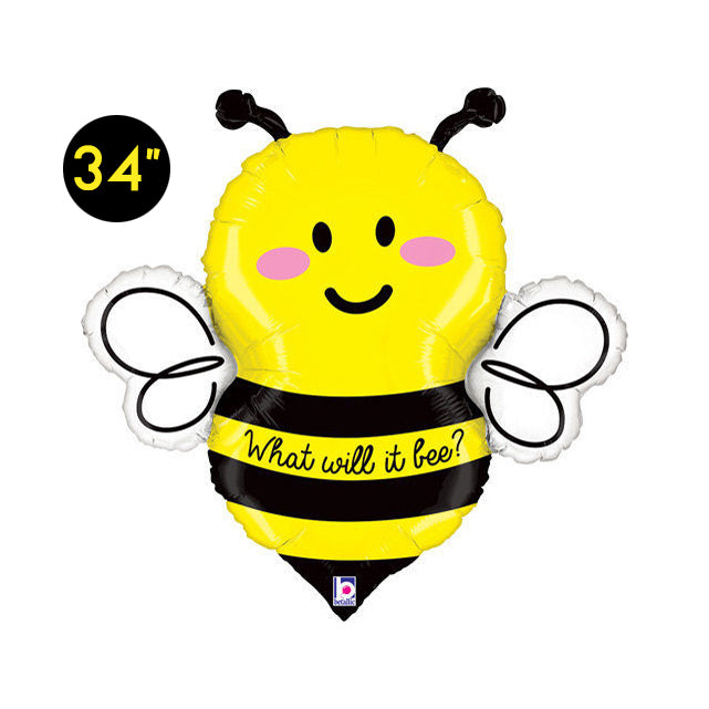 34-Inch What Will It Bee Foil Balloon